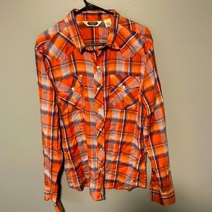 Salt Valley Western plaid button down from Urban Outfitters